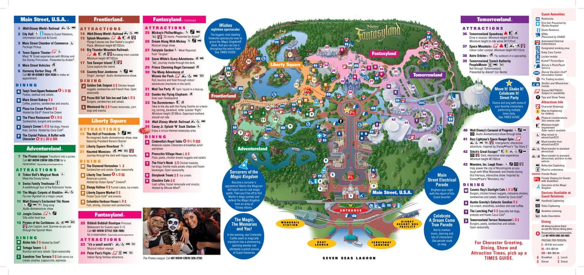 디즈니 세계 지도 Magic Kingdom