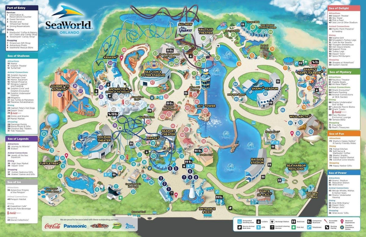 지도 Seaworld