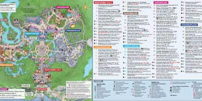 디즈니 세계 마술 Kingdom 지도