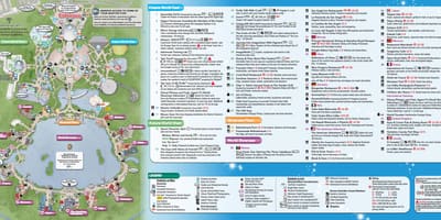지도 EPCOT 디즈니 세계