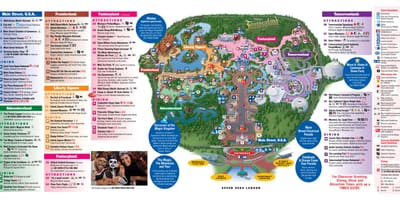 디즈니 세계 지도 Magic Kingdom